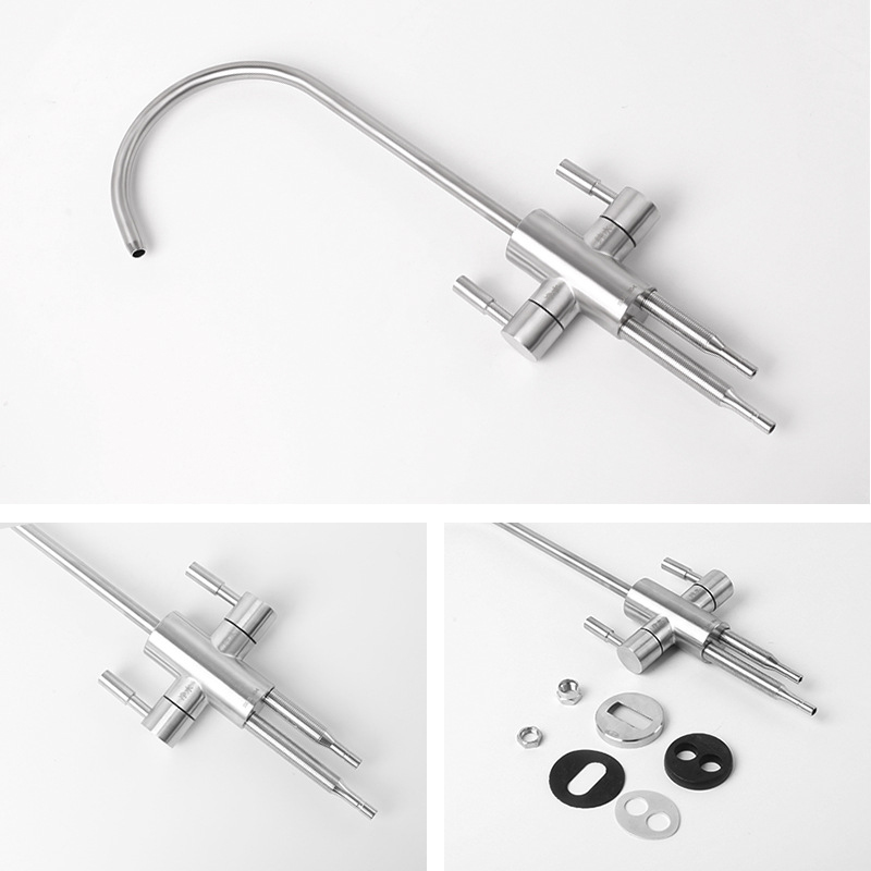 Очиститель воды на гибкой стойке из нержавеющей стали, бытовой кухонный очиститель воды, аксессуары для диспенсера для воды