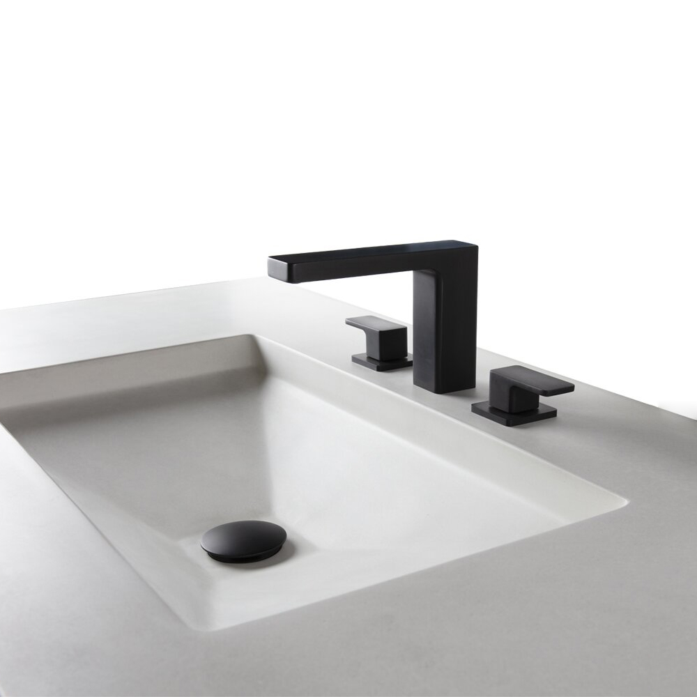 CUPC Faucet Factory Роскошный черный латунный широко распространенный смеситель для ванной комнаты 8 дюймов с двойными ручками для раковины в ванной комнате