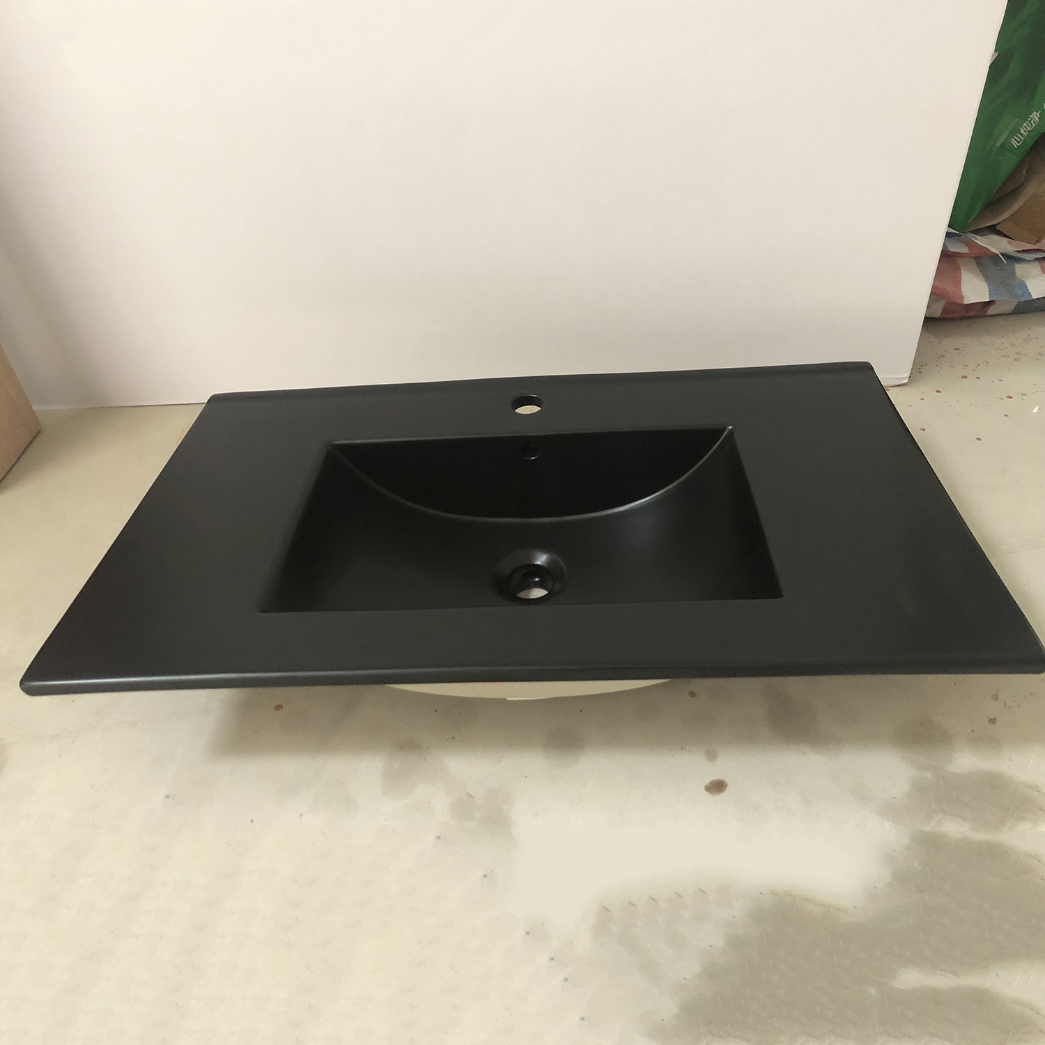 Высококачественная матовая черная керамическая столешница, керамический туалетный столик, раковины для ванной комнаты