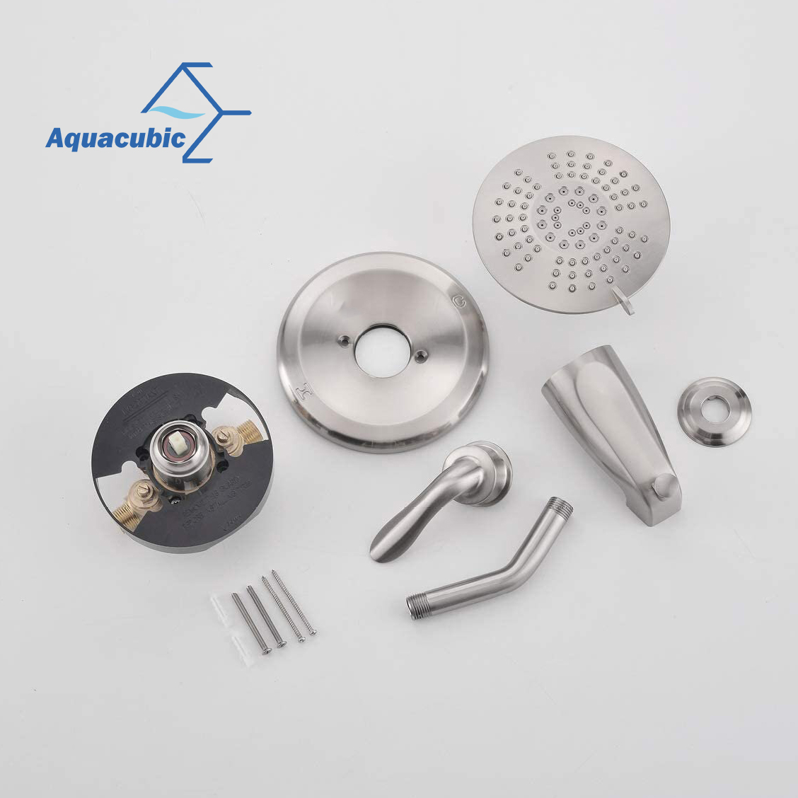 Душевая система Aquacubic Настенный комплект для ванны и смесителя для душа с кнопочным переключателем