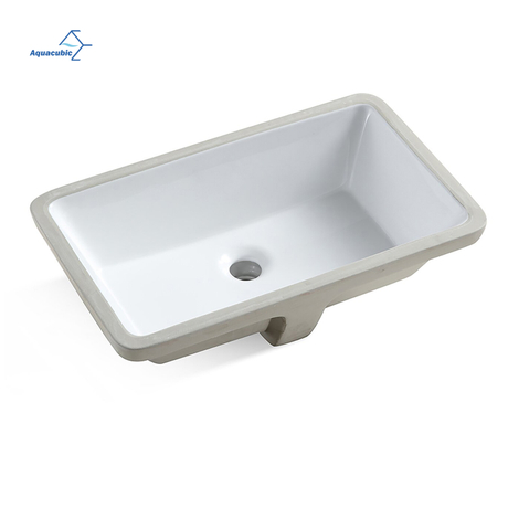 Роскошная белая керамическая прямоугольная раковина для ванной комнаты, умывальник под столешницей, раковина для отеля
