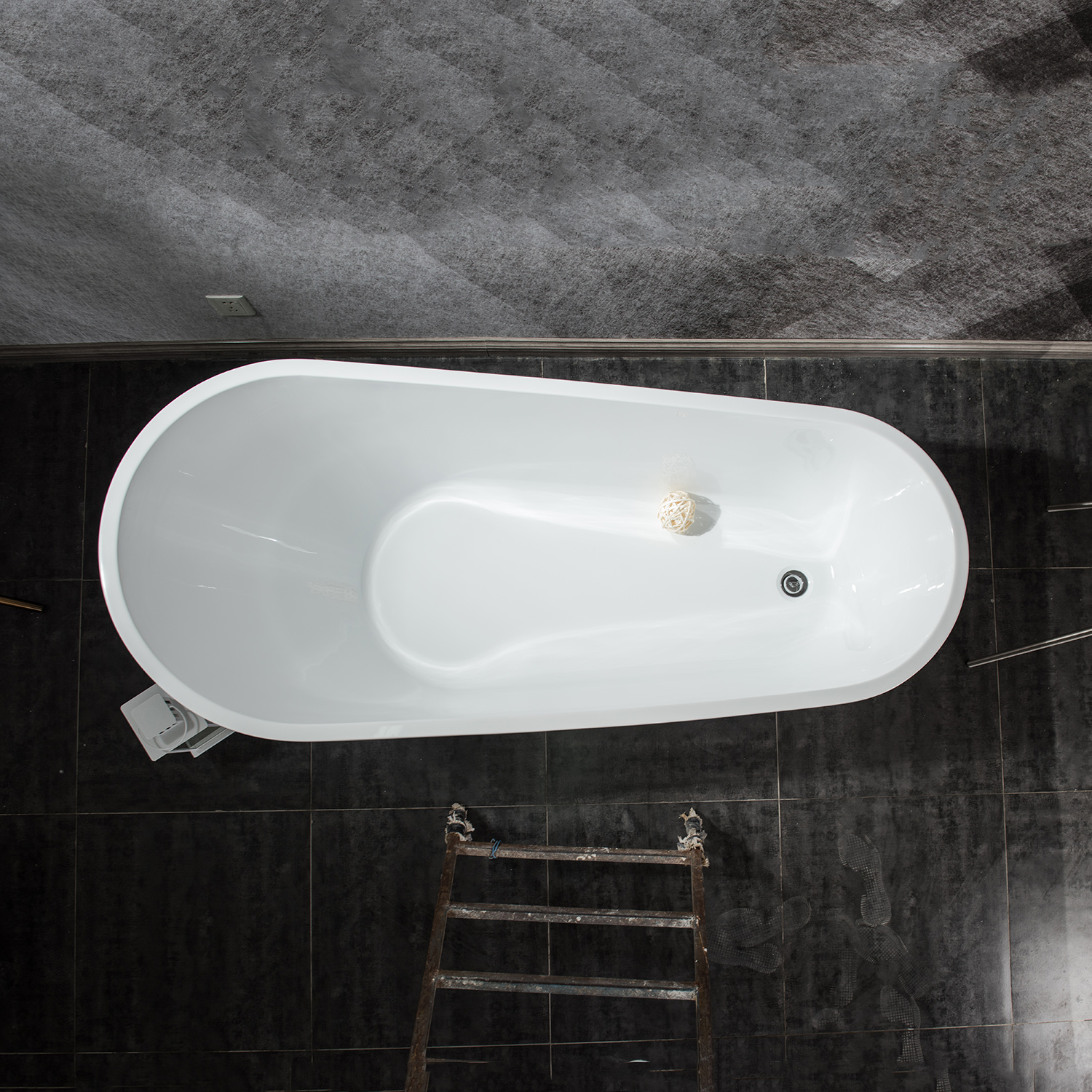 Оптовая продажа с фабрики cUPC Акриловая автономная гидромассажная ванна Современная отдельно стоящая ванна для замачивания