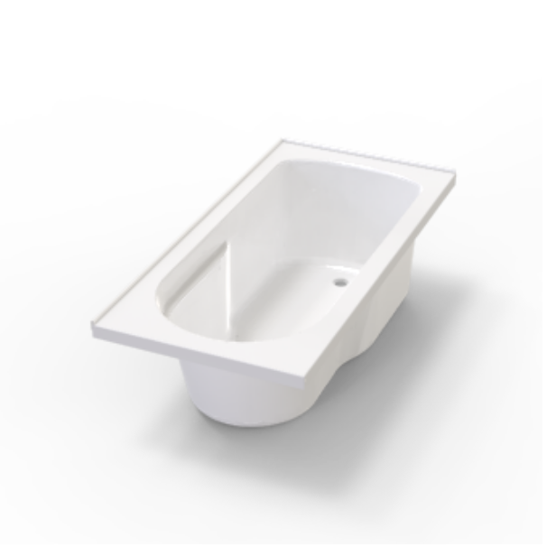Глянцевая белая акриловая ванна с современным дизайном Отдельно стоящая ванна AB1808