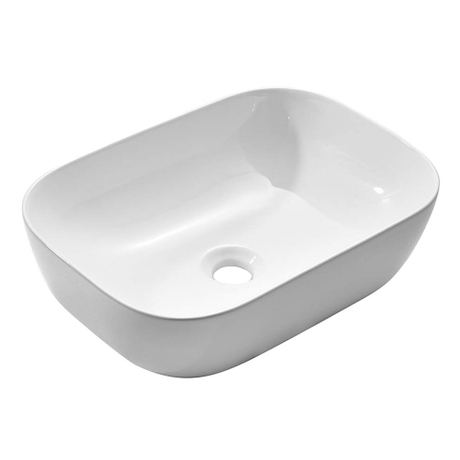 Aquacubic RV Художественный фарфор овальной формы над столешницей для ванной комнаты Белая керамическая художественная раковина