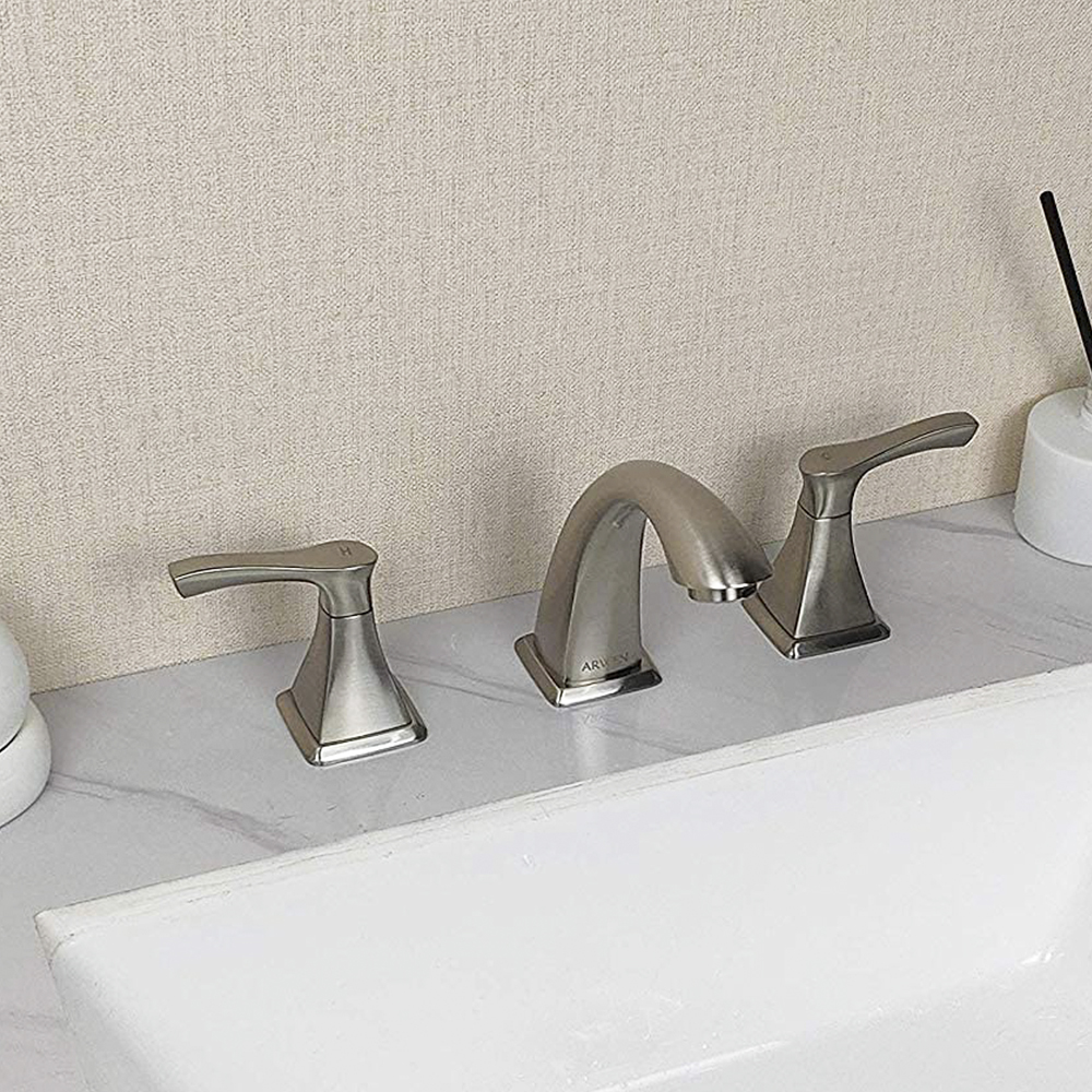 CUPC UPC Роскошные широко распространенные двойные ручки для ванной Раковина для ванной комнаты Водопроводный кран