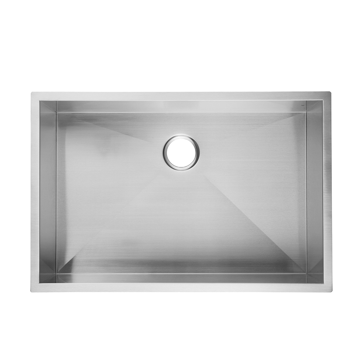Серебристо-белая кухонная раковина ручной работы с одной чашей из нержавеющей стали, крепление сверху