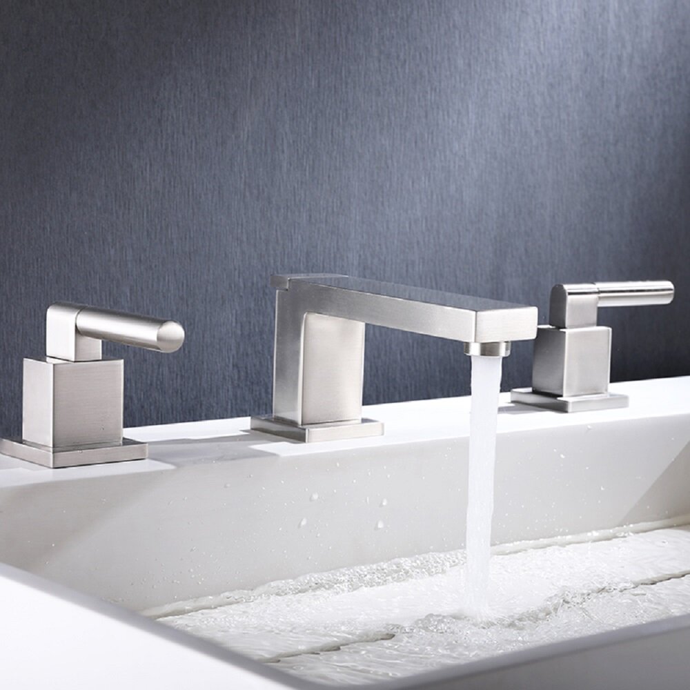 Aquacubic высокое качество заводская цена ванная комната керамический умывальник 3 отверстия смеситель